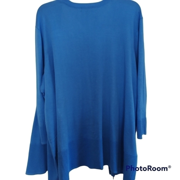 Lane Bryant Sky Blue Open Front Cardigan Plus Size 26/28 - Picture 2 of 10